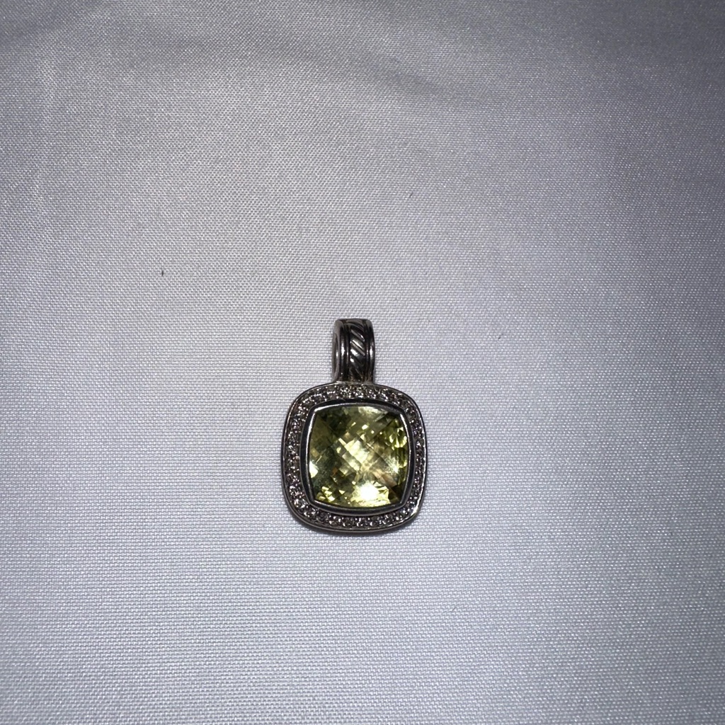 David Yurman 11mm Lemon Citrine Diamond Enhancer